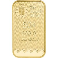 Zlatý slitek Britannia - The Royal Mint, 50 g