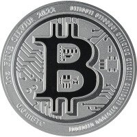 Stříbrná mince Bitcoin, 1 oz