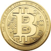 Zlatá mince Bitcoin 2022, 1 oz