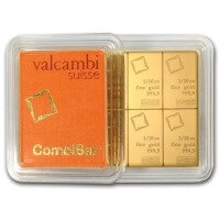 Zlatý slitek Valcambi Combibar, 10x 1/10 Oz