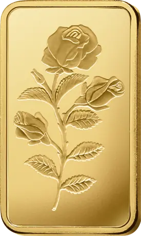 Zlatý slitek PAMP Růže, 20 g