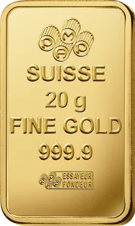 Zlatý slitek PAMP Růže, 20 g