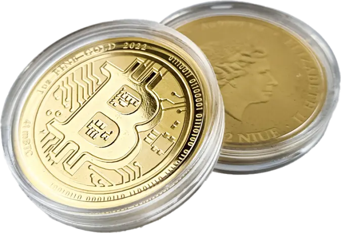 Zlatá mince Bitcoin 2022, 1 oz