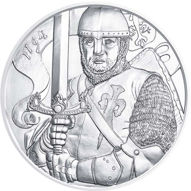 Leopold V. - 825. výročí založení Vídeňské mincovny (1. emise), stříbrná mince v blistru, 1 oz