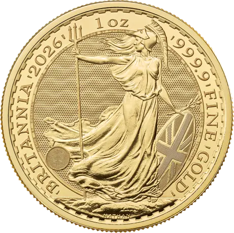 Zlatá mince Britannia Charles III 2026, 1 oz
