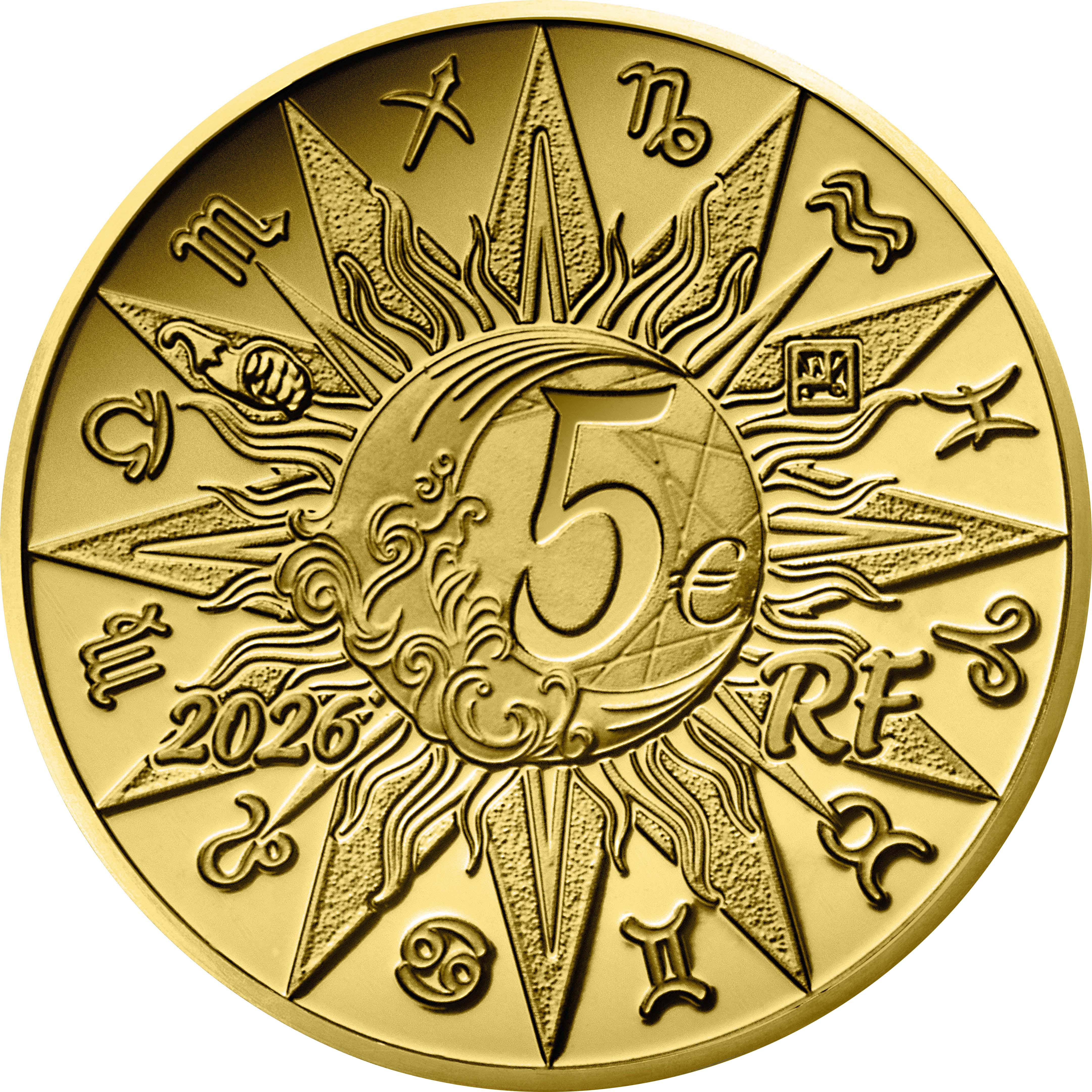 Lev 2026, zlatá mince v etuji