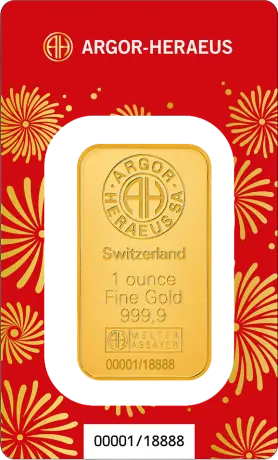 Zlatý slitek Argor Heraeus - Rok koně 2026, 1 oz