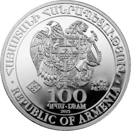 Stříbrná mince Noemova archa 2026, 1/4 oz