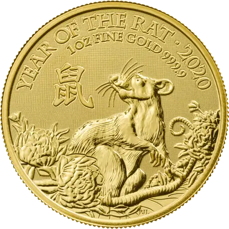 Zlatá mince Lunární série - Rok Krysy 2020, 1 oz