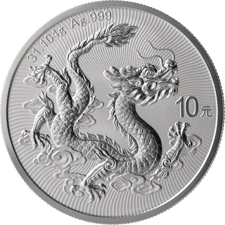 Stříbrná mince Čínský drak 2026, 1 oz
