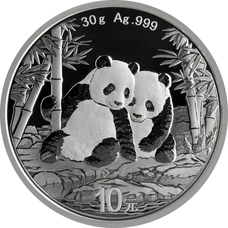 Stříbrná mince Panda 2026, 30 g