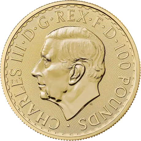 Zlatá mince Britannia Charles III 2027, 1 oz