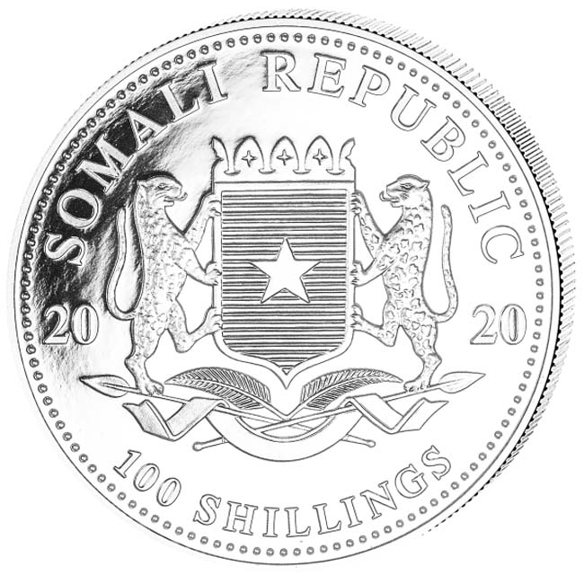 Africká divočina: Slon 2020, sada stříbrných mincí v etuji, 2 oz