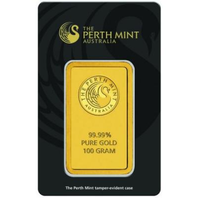 Zlatý slitek Perth Mint - Klokan, 100 g