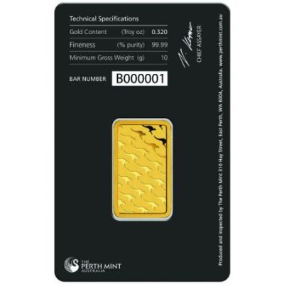 Zlatý slitek Perth Mint, 10 g