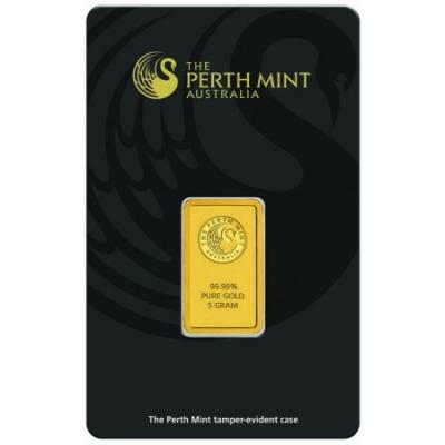 Zlatý slitek Perth Mint, 5 g