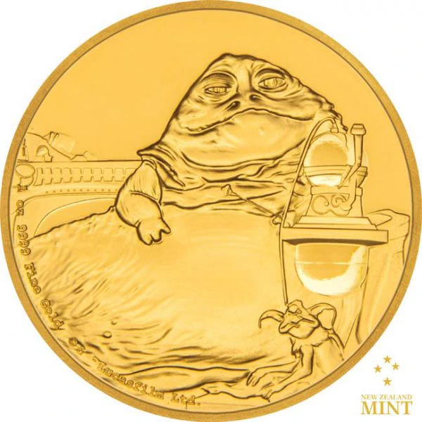 Star Wars: Jabba the Hutt 2018, zlatá mince v etuji, 1&nbsp;oz