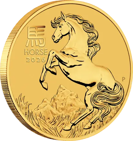 Zlatá mince Rok koně 2026 1 Oz