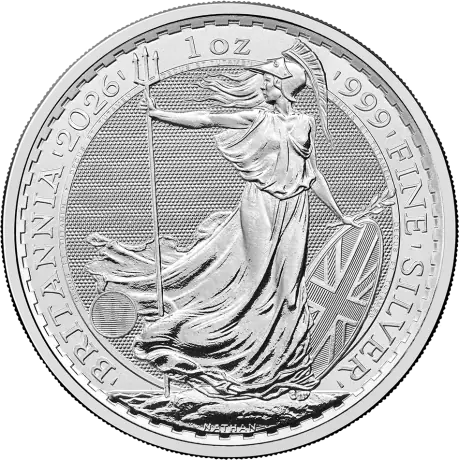 Stříbrná mince Britannia Charles III 2026, 1 oz