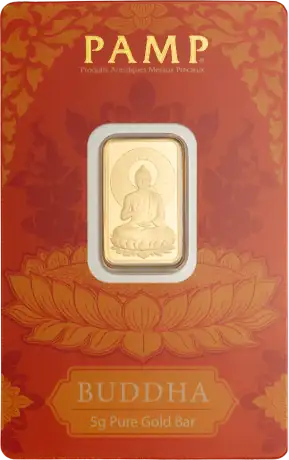 Zlatý slitek PAMP - Buddha, 5&nbsp;g