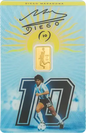 Zlatý slitek PAMP - Maradona, 1&nbsp;g