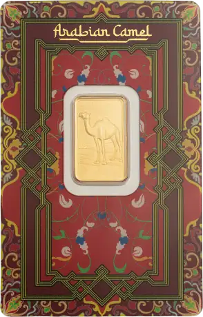 Zlatý slitek PAMP - Arabian Camel s rámečkem, 5&nbsp;g