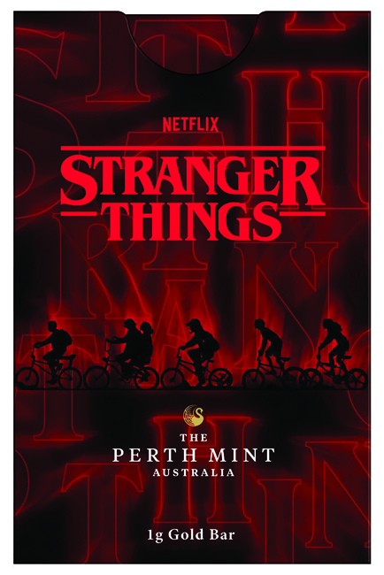 Zlatý slitek Stranger Things, The Perth Mint, 1&nbsp;g