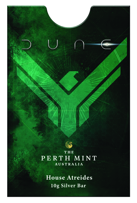 Stříbrný slitek Duna - rod Atreidů, The Perth Mint, 10&nbsp;g
