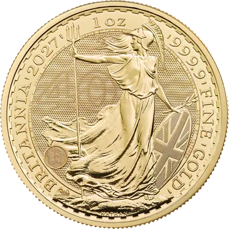 Zlatá mince Britannia Charles III 2027, 1&nbsp;oz