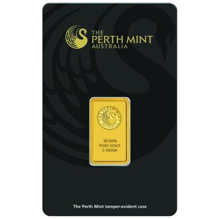 Zlatý slitek Perth Mint, 5 g